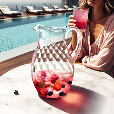 Food-Grade Acrylic Plastic Water Pitcher