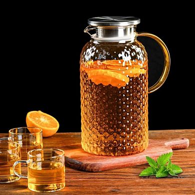 High Borosilicate Glass Pitcher With Lid