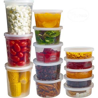 32oz Freezer Deli Cups Combo Pack