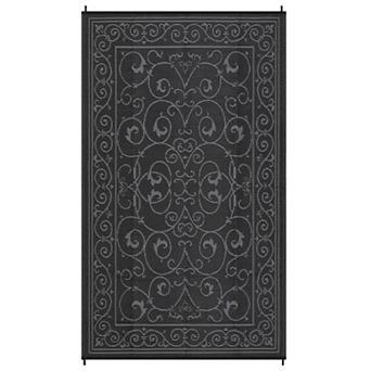 Garvee Vintage European-Style Outdoor Carpet Stain Resistant & Reversible Rug for Patio Garden RV
