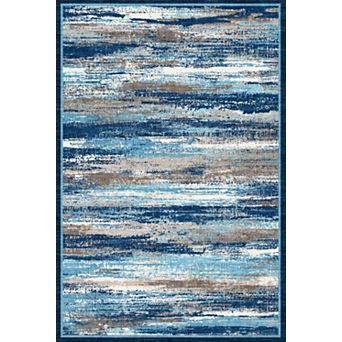 Modern Abstract Area Rug Non-Slip Soft Bedroom Living Room Rug Thin Print
