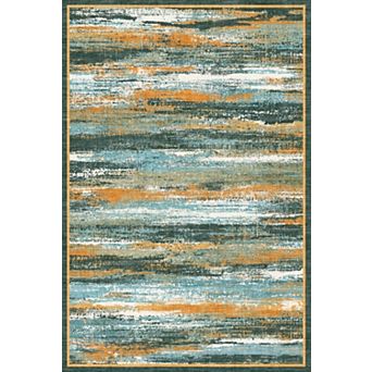 Modern Abstract Area Rug Non-Slip Soft Bedroom Living Room Rug Thin Print