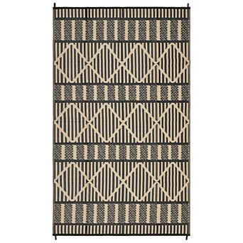 Garvee Boho Geometric Reversible Waterproof Outdoor Rug for Patio Picnic Beach RV Trip