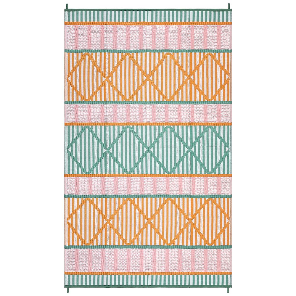 Garvee Boho Geometric Reversible Waterproof Outdoor Rug for Patio ...