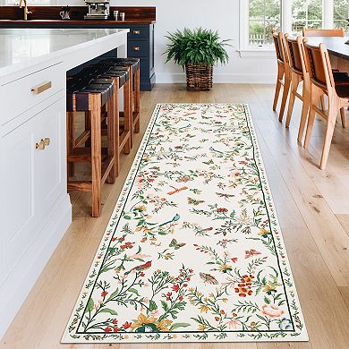 Modern Area Rugs for Bedroom Non Slip with Rubber Back Low Pile Stain Resistant