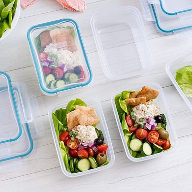 5-Pack 3-Cup Airtight Plastic Food Storage Containers