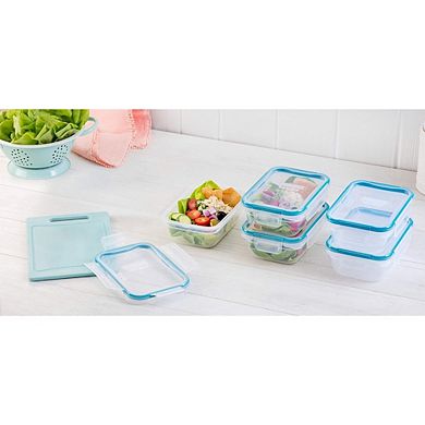 5-Pack 3-Cup Airtight Plastic Food Storage Containers