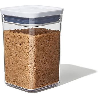 Airtight Food Storage Container, Small Square 1.1-qt Perfect for 1 lb Sugar