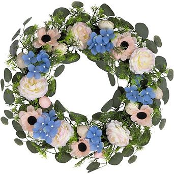 22 Inch Eucalyptus Wreath for Front Door, All-Season Floral Greenery Decor