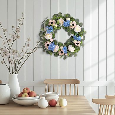 22 Inch Eucalyptus Wreath for Front Door, All-Season Floral Greenery Decor