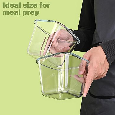 32 oz Glass Soup & Meal Prep Containers with Lids, Microwave & Freezer Safe, 4-Pack
