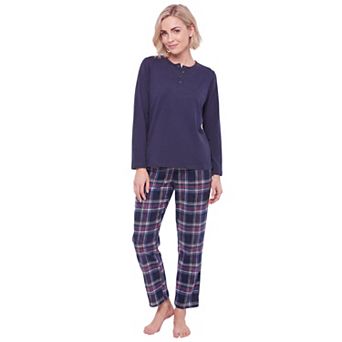 Ellos Plus Size Flannel Sleep Pant With Drawstring Waist