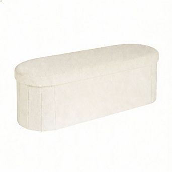 Foldable Storage Footstool - Comfortable, Durable, Space-Saving