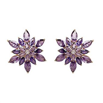 AGP PARIS Amethyst Blooming Earrings