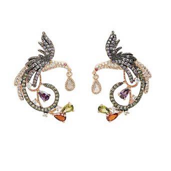 AGP PARIS Diva Collection Cubic Zirconia Modern Eagle Earrings