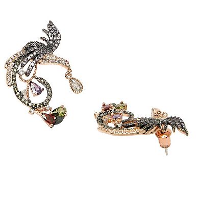 AGP PARIS Diva Collection Cubic Zirconia Modern Eagle Earrings