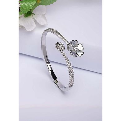 AGP PARIS Diva Dainty Flower Cuff Bracelet