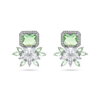 AGP PARIS Dainty Light Green Floral Stud Earrings