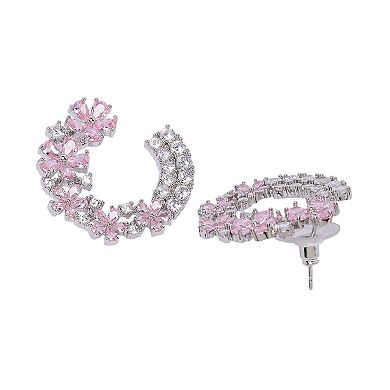 AGP PARIS Whimsical Floral Dainty Hoop Earrings