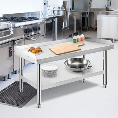 Stainless Steel Work Table & Heavy-Duty Kitchen Stand with 1000 lb Capacity