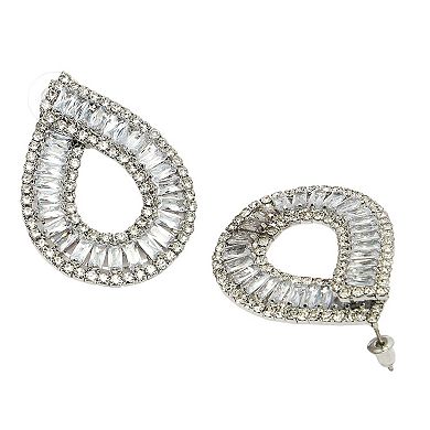 AGP PARIS Diva Collection Sterling Raindrop Shaped Studs