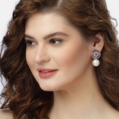 AGP PARIS Floral Drop Earrings