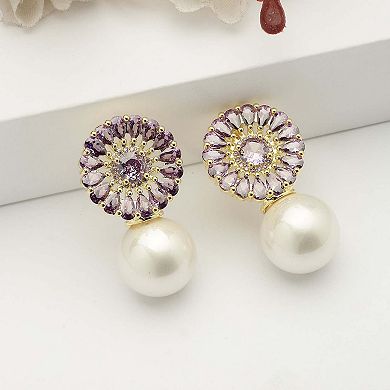 AGP PARIS Floral Drop Earrings