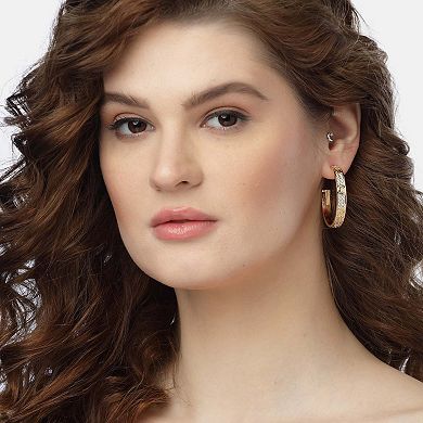 AGP PARIS Timeless Sparkling Hoop Earrings