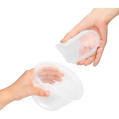 50-Pack 16oz Clear Plastic Food Storage Containers with Lids, Airtight & Stackable