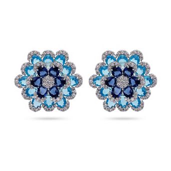 AGP PARIS Floral Layered Stud Earrings