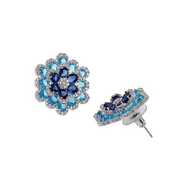 AGP PARIS Floral Layered Stud Earrings