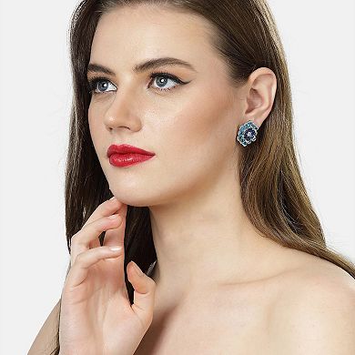 AGP PARIS Floral Layered Stud Earrings