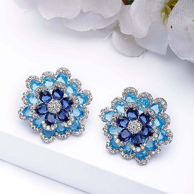 AGP PARIS Floral Layered Stud Earrings
