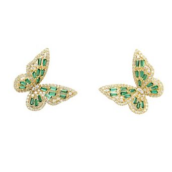 AGP PARIS Diva Collection Butterfly Stud Earrings