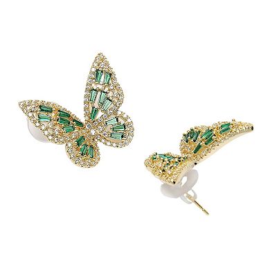 AGP PARIS Diva Collection Butterfly Stud Earrings