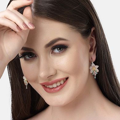 AGP PARIS Diva Collection Hibiscus Zirconia Hoops