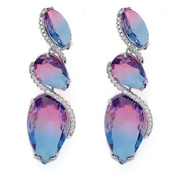 AGP PARIS Gleaming violet Drop Earrings