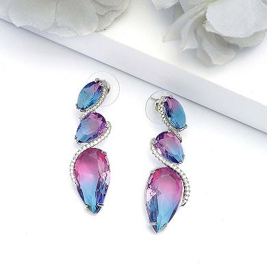 AGP PARIS Gleaming violet Drop Earrings