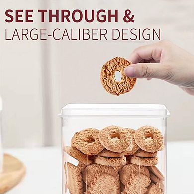 10-Piece Airtight Food Storage Containers Set with Lids, Labels, and Marker for Pantry