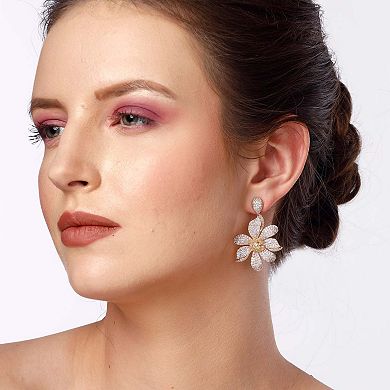AGP PARIS Diva Floral Drop Earrings