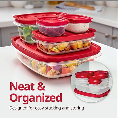 18-Piece Large Food Storage Containers with Lids, EasyStore Set