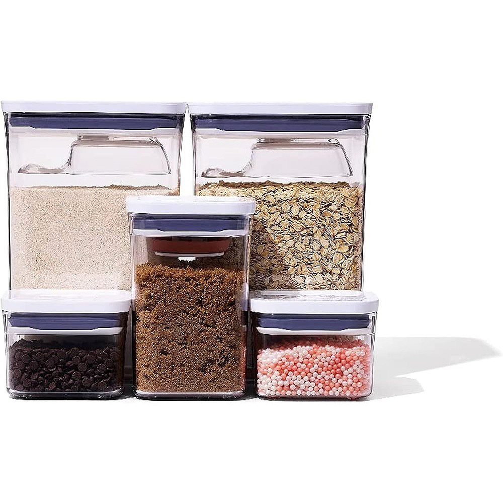 8-Piece POP Storage Container Set for Baking Essentials, Airtight ...