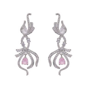 AGP PARIS Infinity Pink Pear shaped Earrings