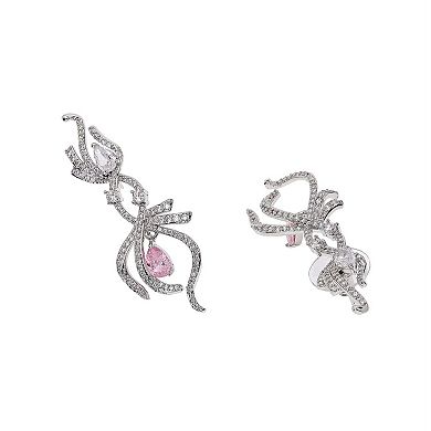 AGP PARIS Infinity Pink Pear shaped Earrings