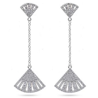 AGP PARIS Silver colored Seashore Long Earrings