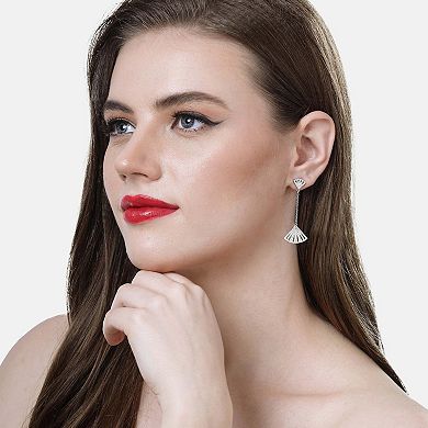 AGP PARIS Silver colored Seashore Long Earrings