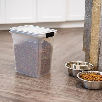 Airtight Pet Food Storage Container with Wheels, Holds Up to 10 lb
