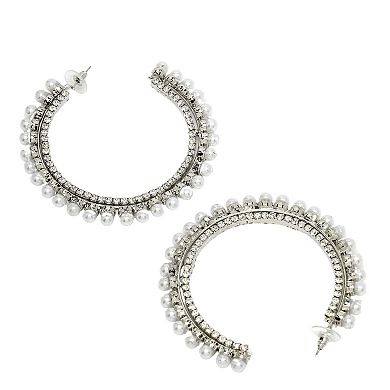 AGP PARIS Diva Collection C-Shaped Hoop Earrings