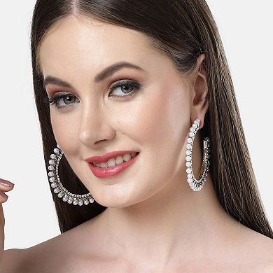 AGP PARIS Diva Collection C-Shaped Hoop Earrings