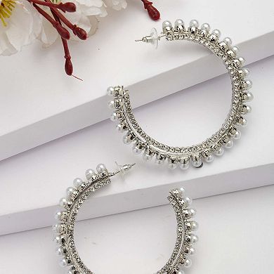 AGP PARIS Diva Collection C-Shaped Hoop Earrings